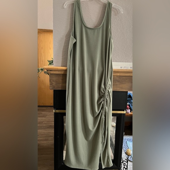Kylie Paige sage green sundress size XL NWT RIBBED KNIT - Picture 2 of 7